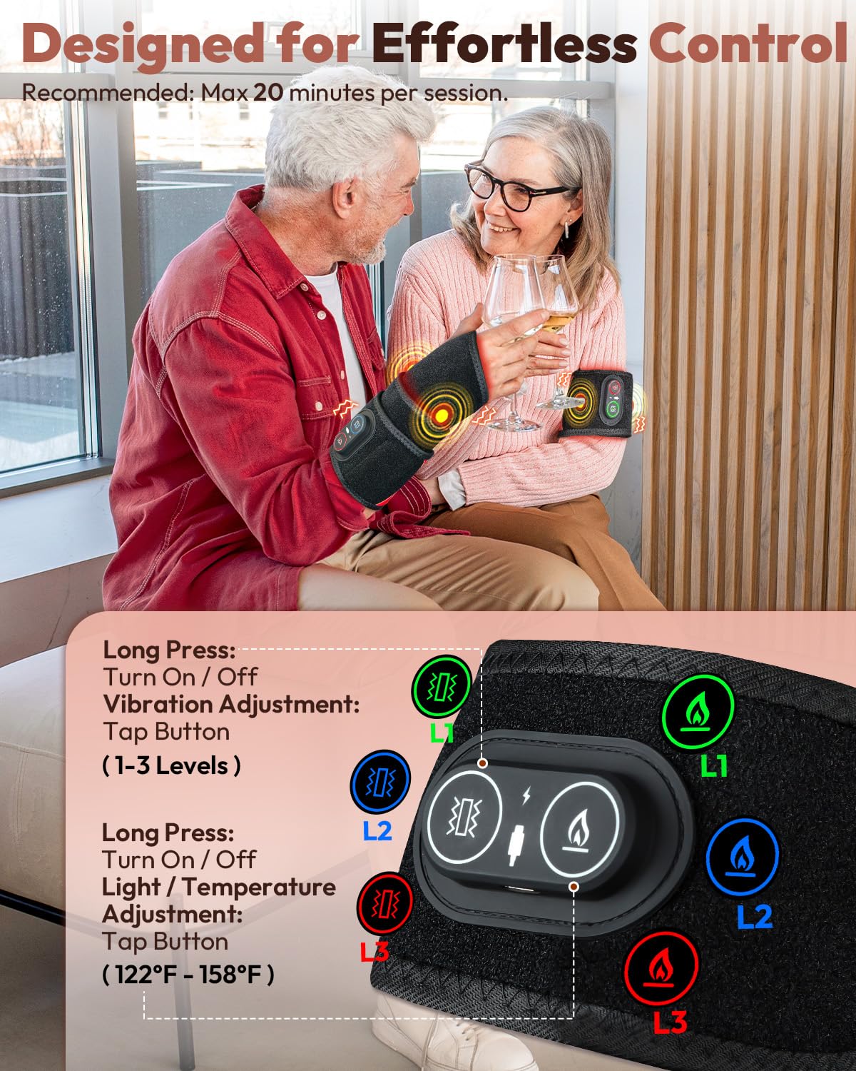 Diseño ergonómico Flazecon con orificio para pulgar para ajuste cómodo.