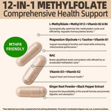 Fleamart mezcla 5-MTHF y B12 12 en 1: mejor biodisponibilidad