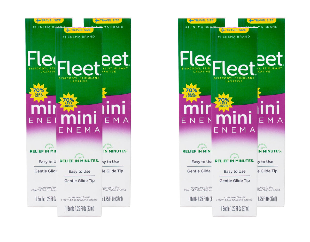 Fleet Bisacodyl Enemas en caja, uso ocasional práctico