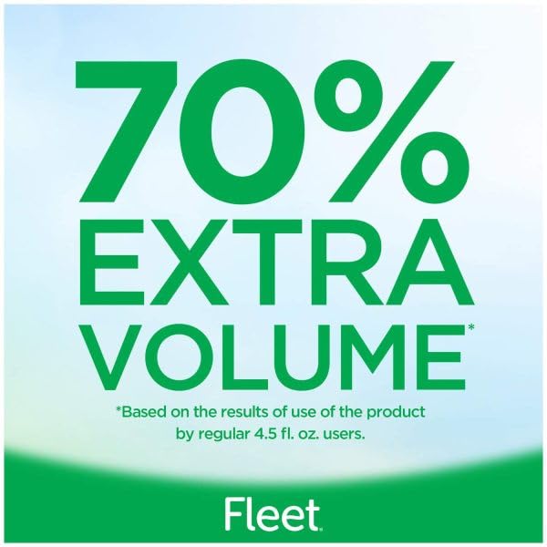 Fleet Enema Extra: volumen de 7-8 onzas para mayor capacidad de limpieza.