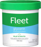 Fleet Glycerin Suppositories empaque de 50 unidades, dos paquetes para conveniencia.