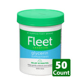 Fleet Glycerin Suppositories aloe-formulado para comodidad diaria.