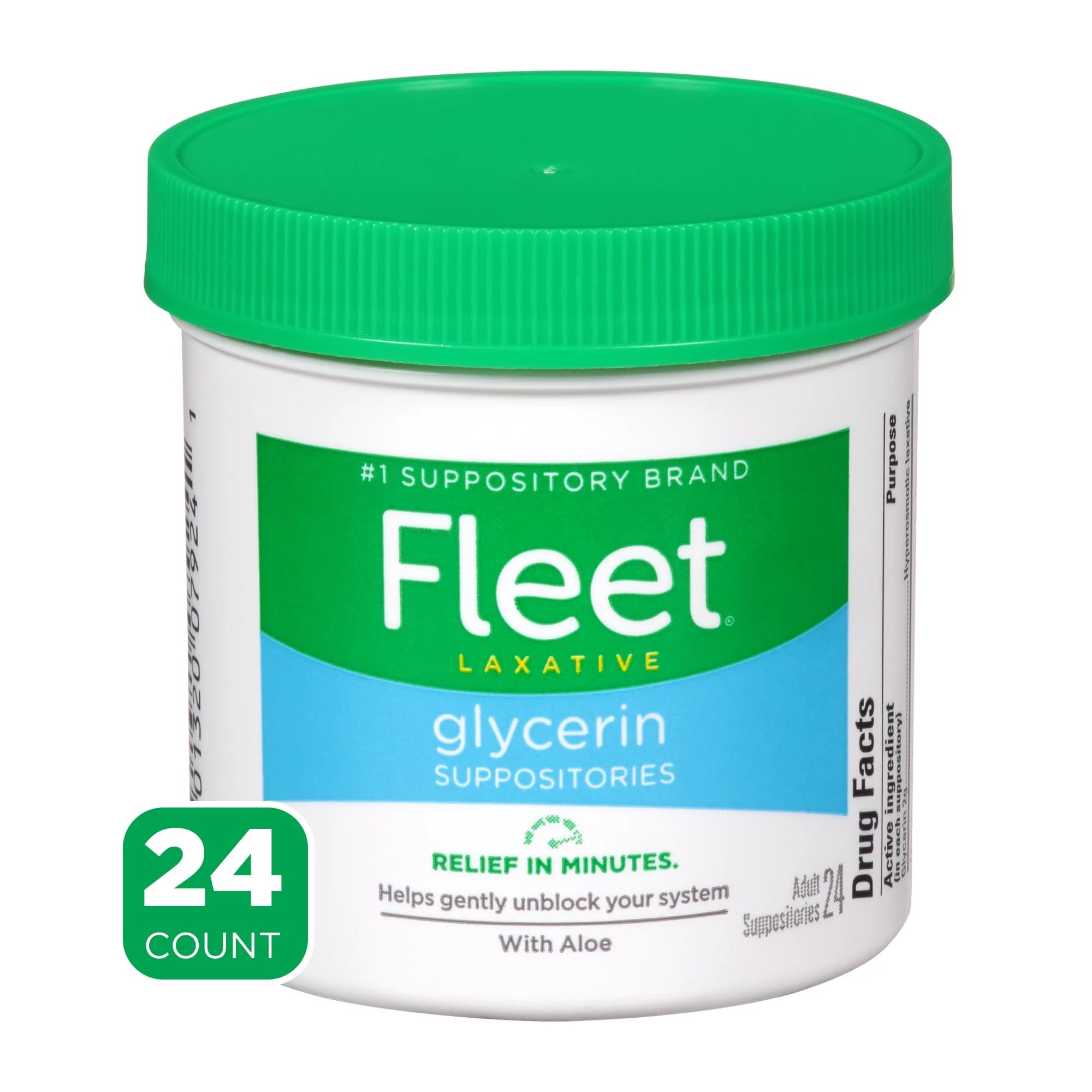 Fleet supuestos de glicerina, producto de confianza para uso ocasional.