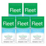 Fleet supositorios glicerina líquida; aplicador sin desorden para uso limpio