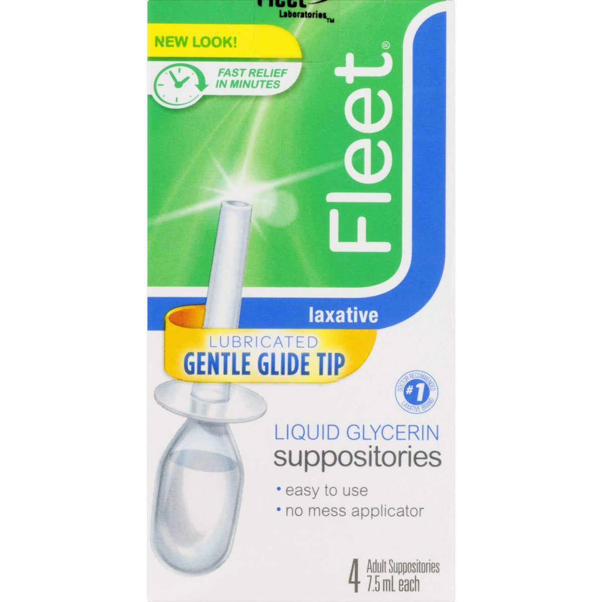 Fleet: supositorios de glicerina líquida en envase práctico para alivio rápido