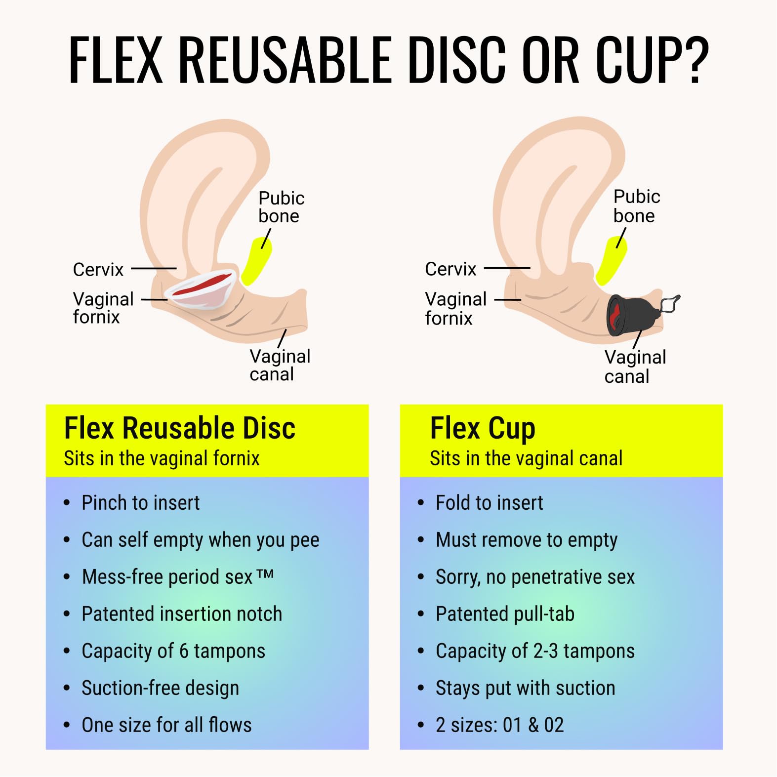 FLEX disco reutilizable incluye dos discos desechables gratis para empezar.