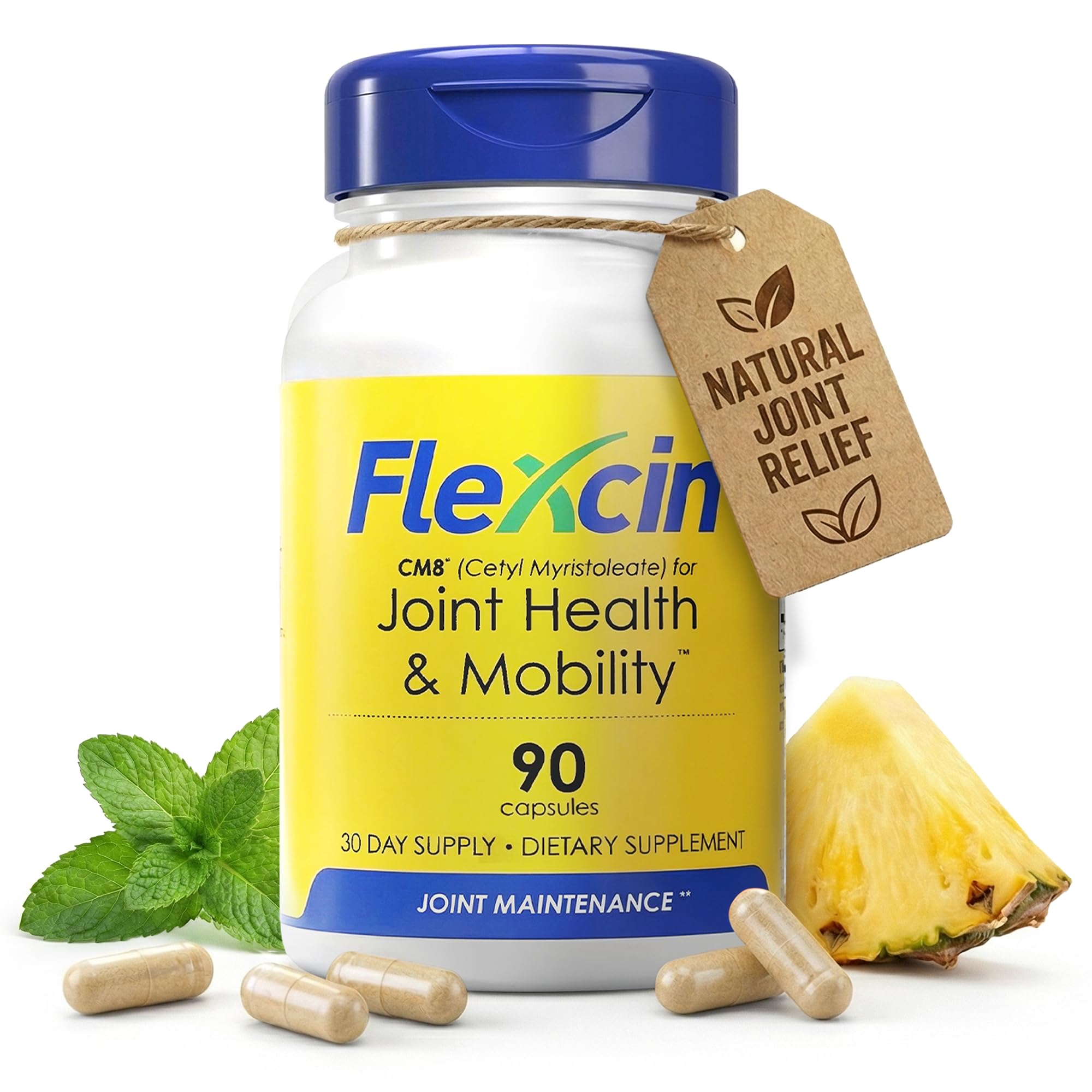 Flexcin: bote de 90 cápsulas para uso diario de movilidad