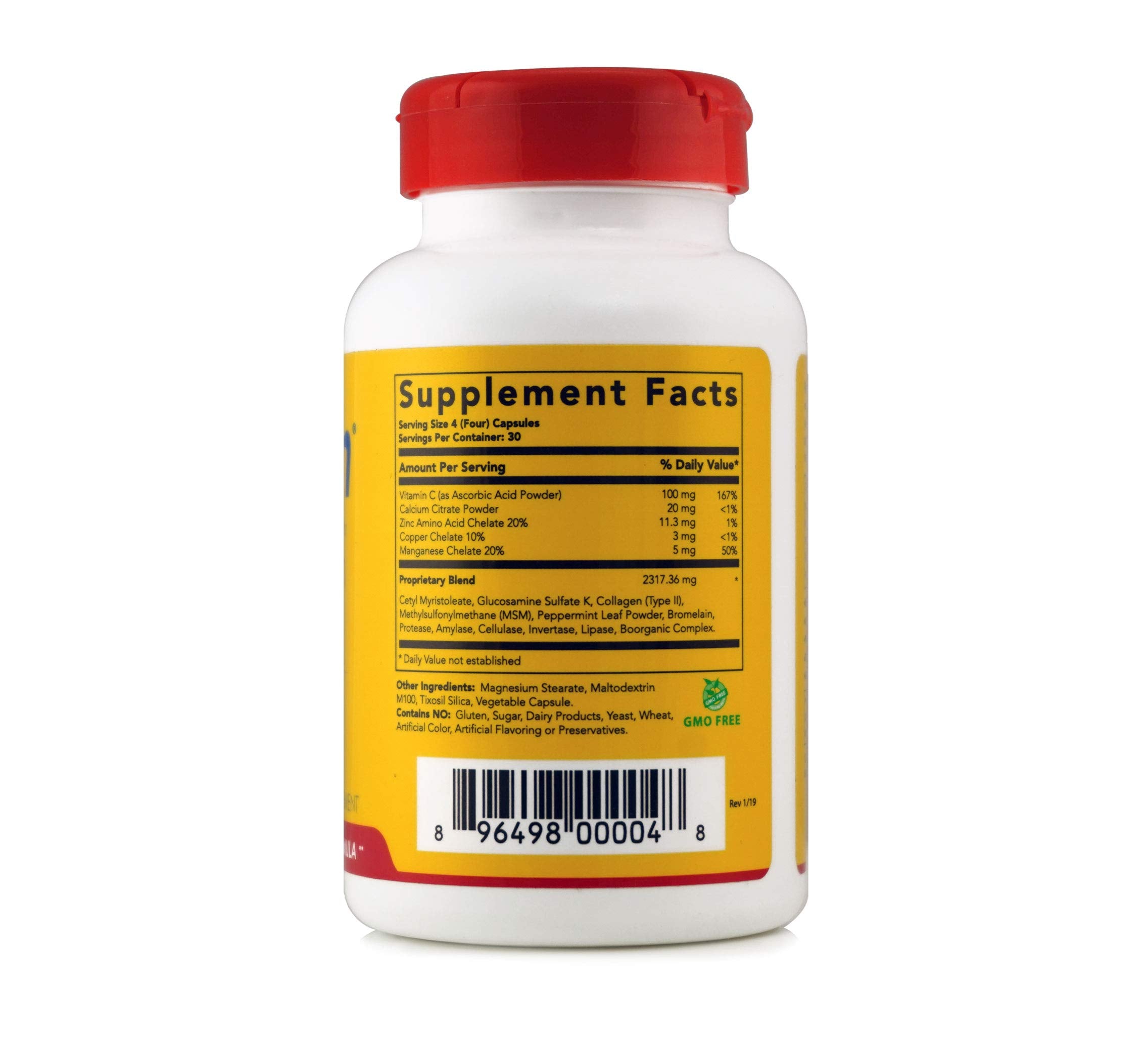 Flexcin bromelaina forma parte de la mezcla.