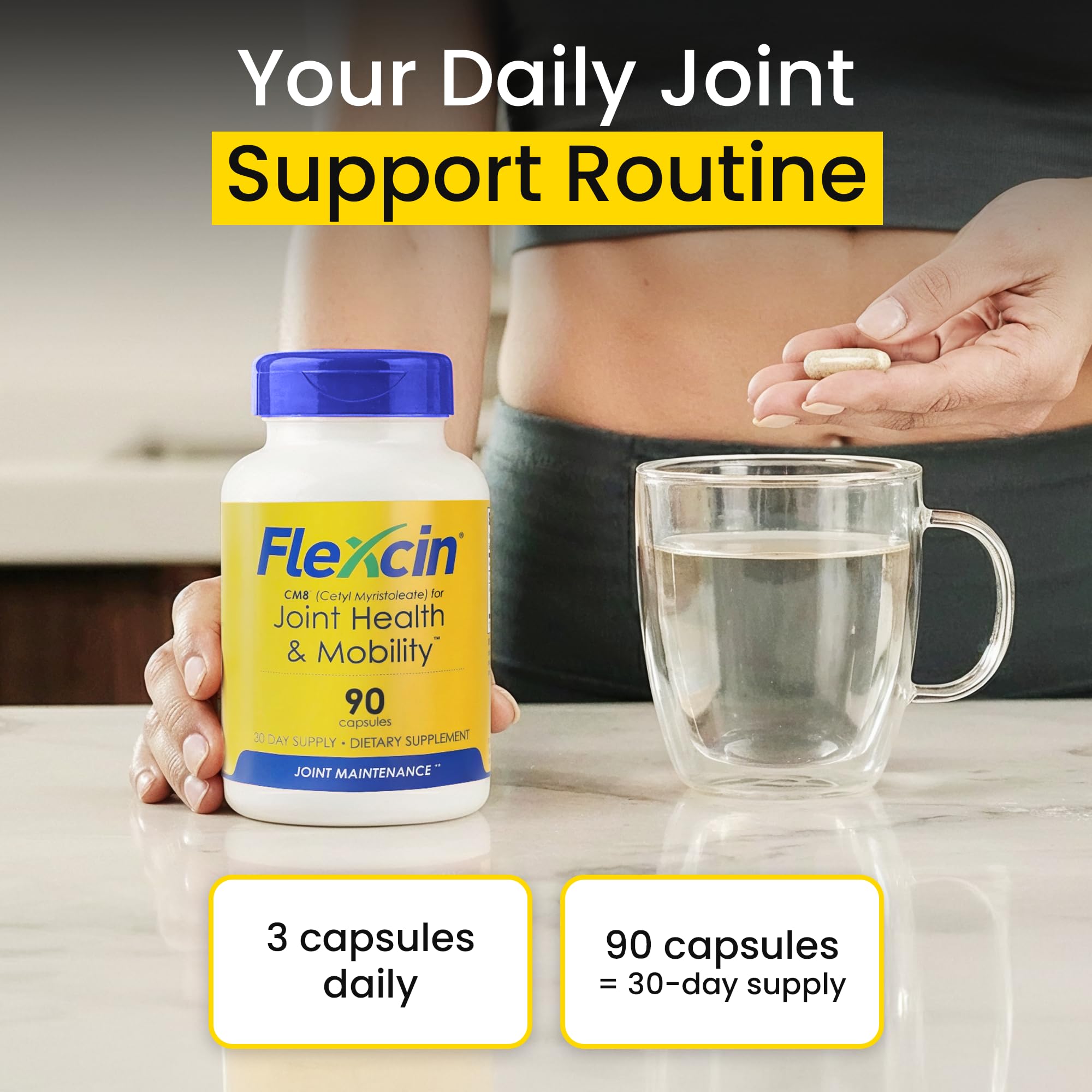 Flexcin glucosamina, soporte para flexibilidad y confort articular