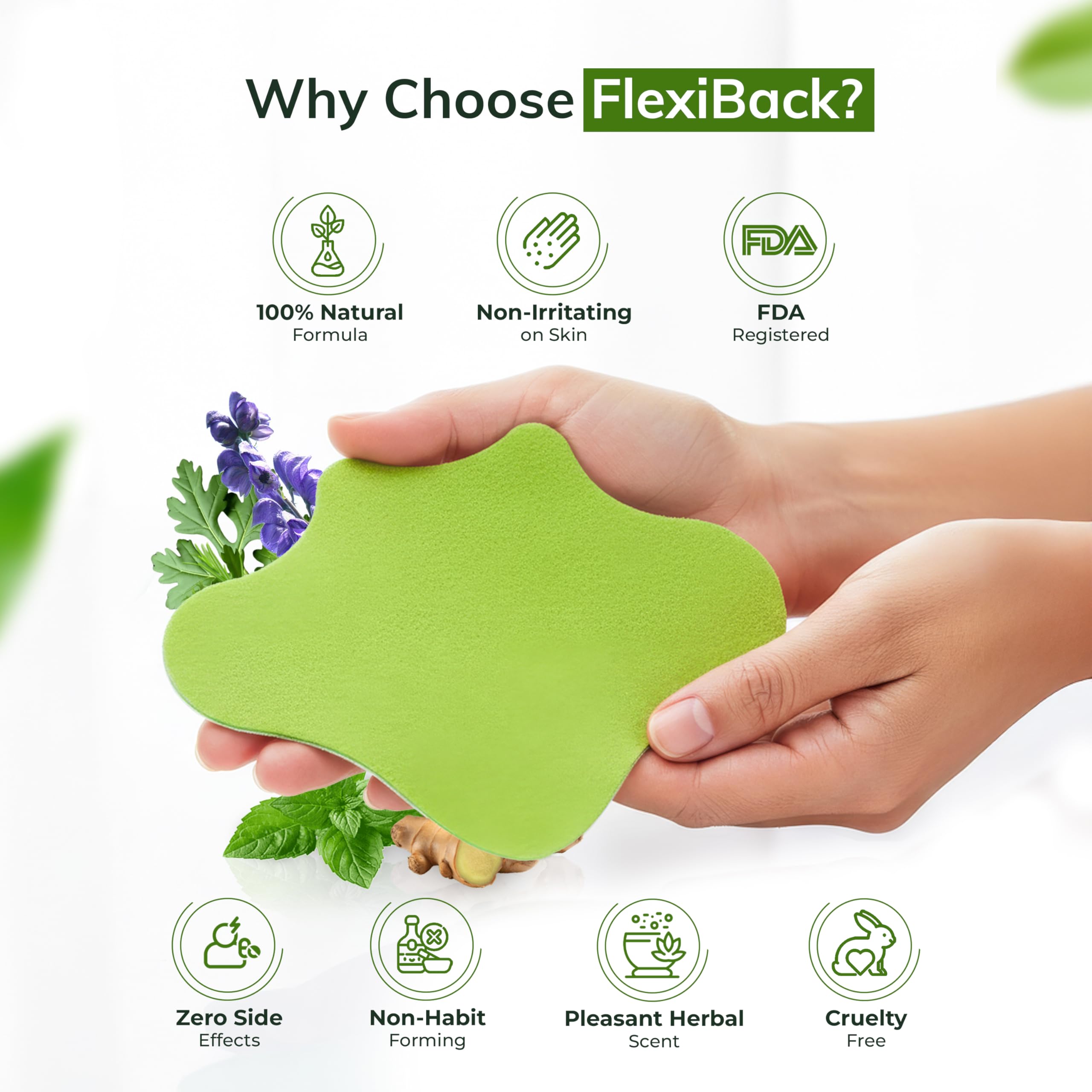 FlexiBack olor neutro y experiencia de uso discreta.
