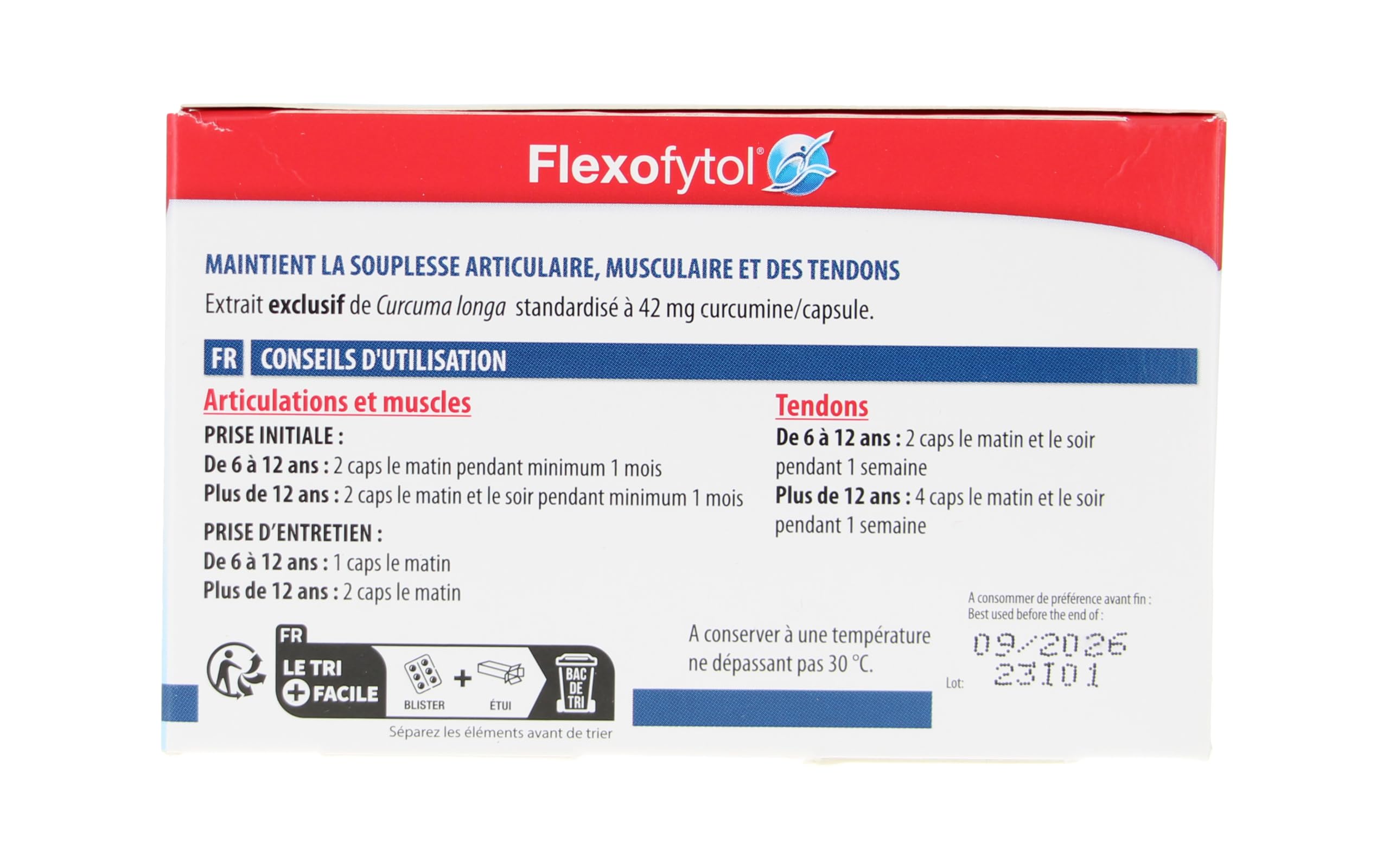 Flexofytol etiqueta del envase: lectura clara para confirmar ingredientes clave.