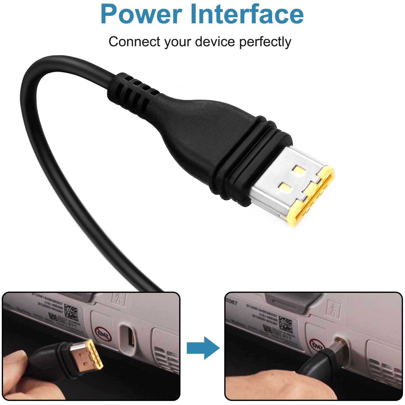 Contenido del paquete FLGAN: cargador y cable US incluidos.