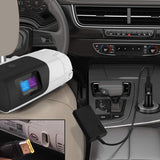 Cargador FLGAN 65W, diseño compacto para uso en coche.