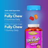 Flintstones Complete, gominolas sabor frambuesa, favorece la salud ocular.