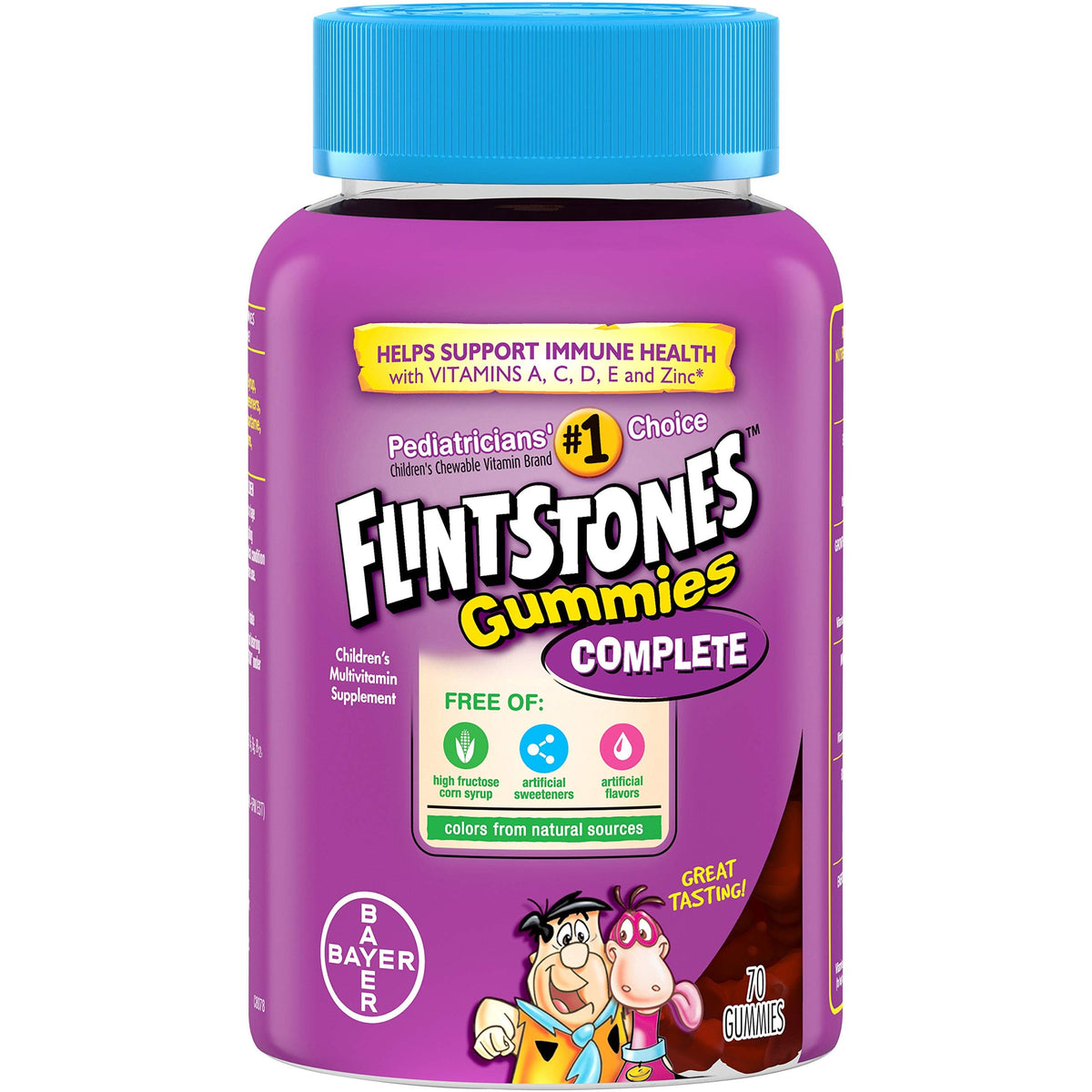 Flintstones Vitamins, botella de gominolas para niños, apoya la energía diaria.