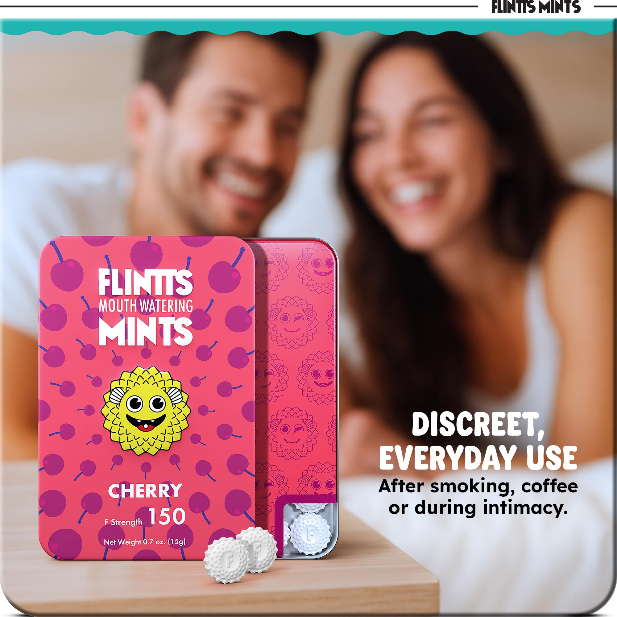 Flintts Mints Fruit Troop formato bolsillo, perfecto para viaje o oficina.