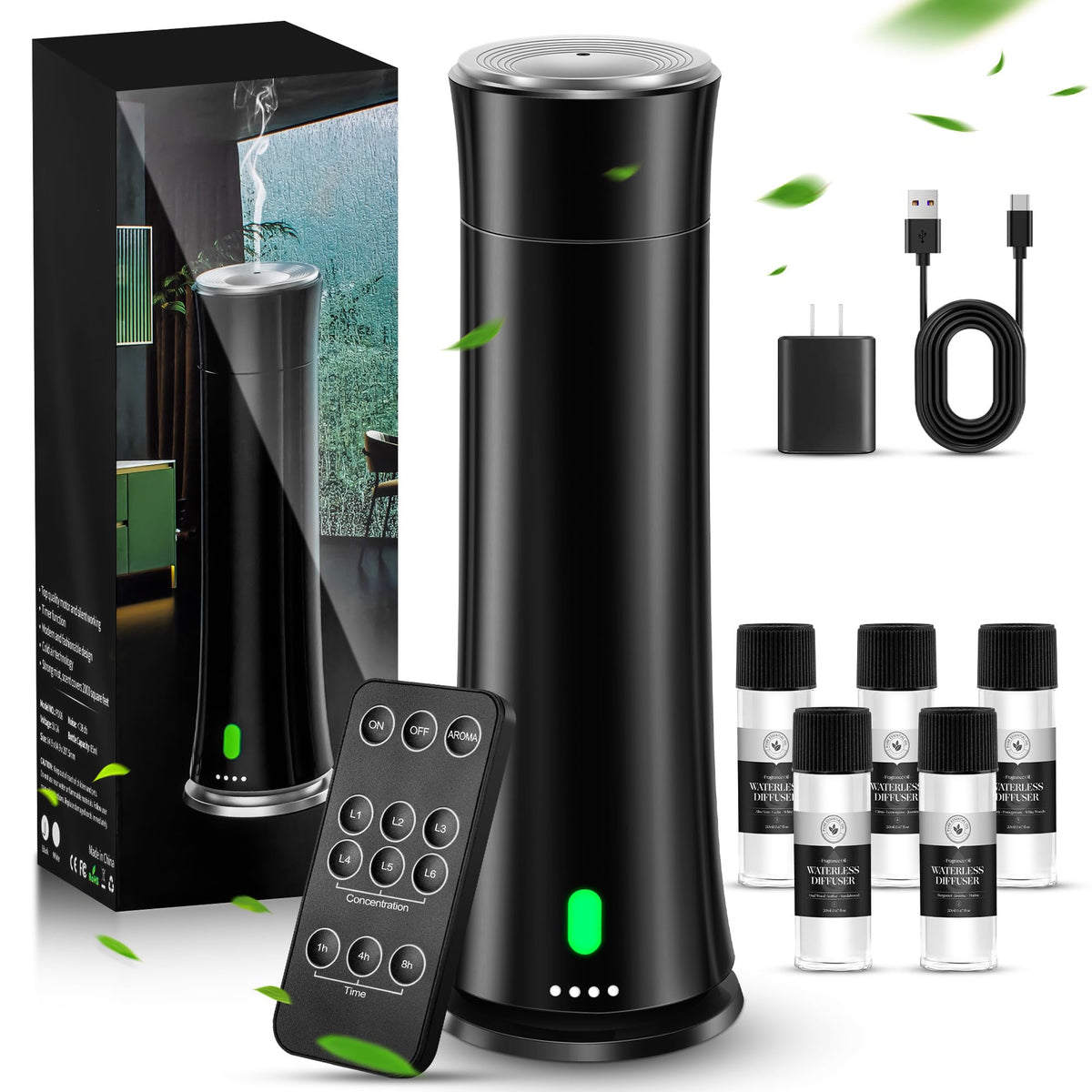Difusor FLLUK para hoteles con diseño en torre para ambientar espacios grandes con aromas duraderos.
