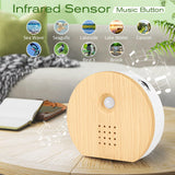 FLLVILLEY Caja de Pájaro Cantor detalle de botones: control de volumen para dormir.
