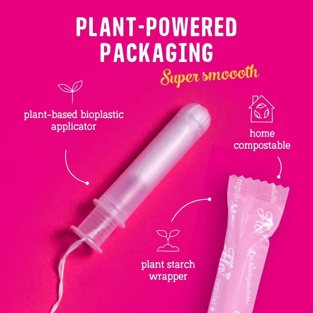 Aplicador de bioplástico FLO para uso higiénico