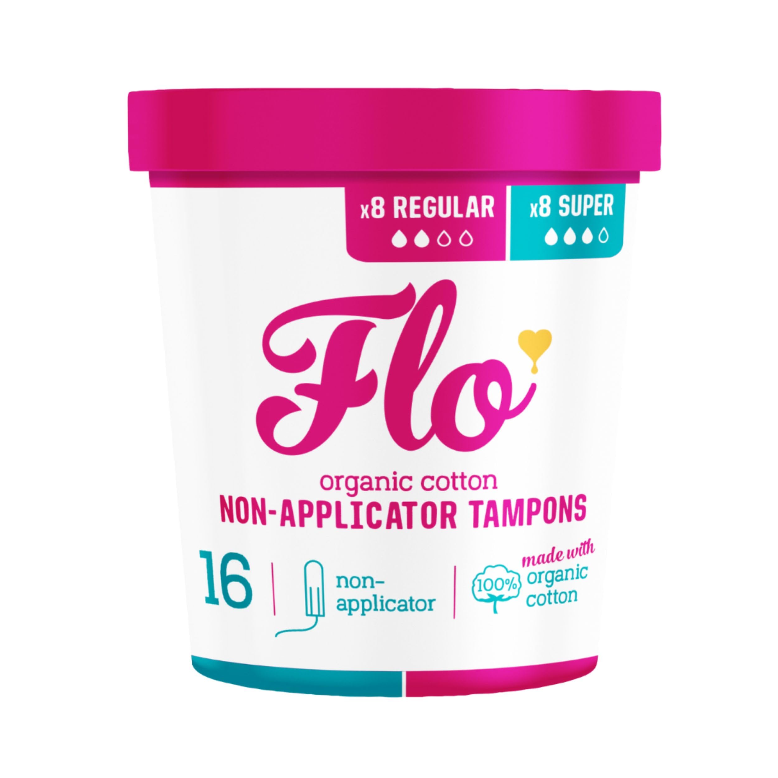 Flo tampones algodón orgánico regular: comodidad diaria y confianza