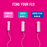 Flo tampones sin fibras sintéticas ni cloro