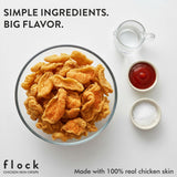Flock Keto piel de pollo barbacoa Terry Black, crujido sabroso para disfrutar
