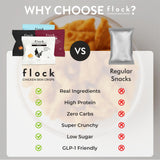 Flock Keto piel de pollo para llevar, snack proteico práctico