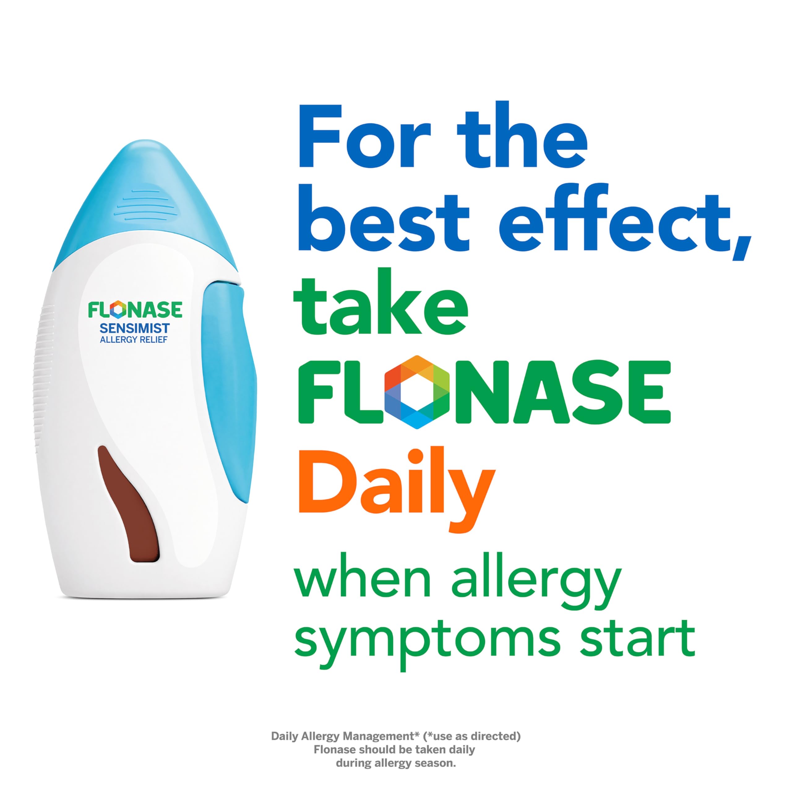 Flonase Sensimist: dosificación precisa para alivio de síntomas durante todo el día.