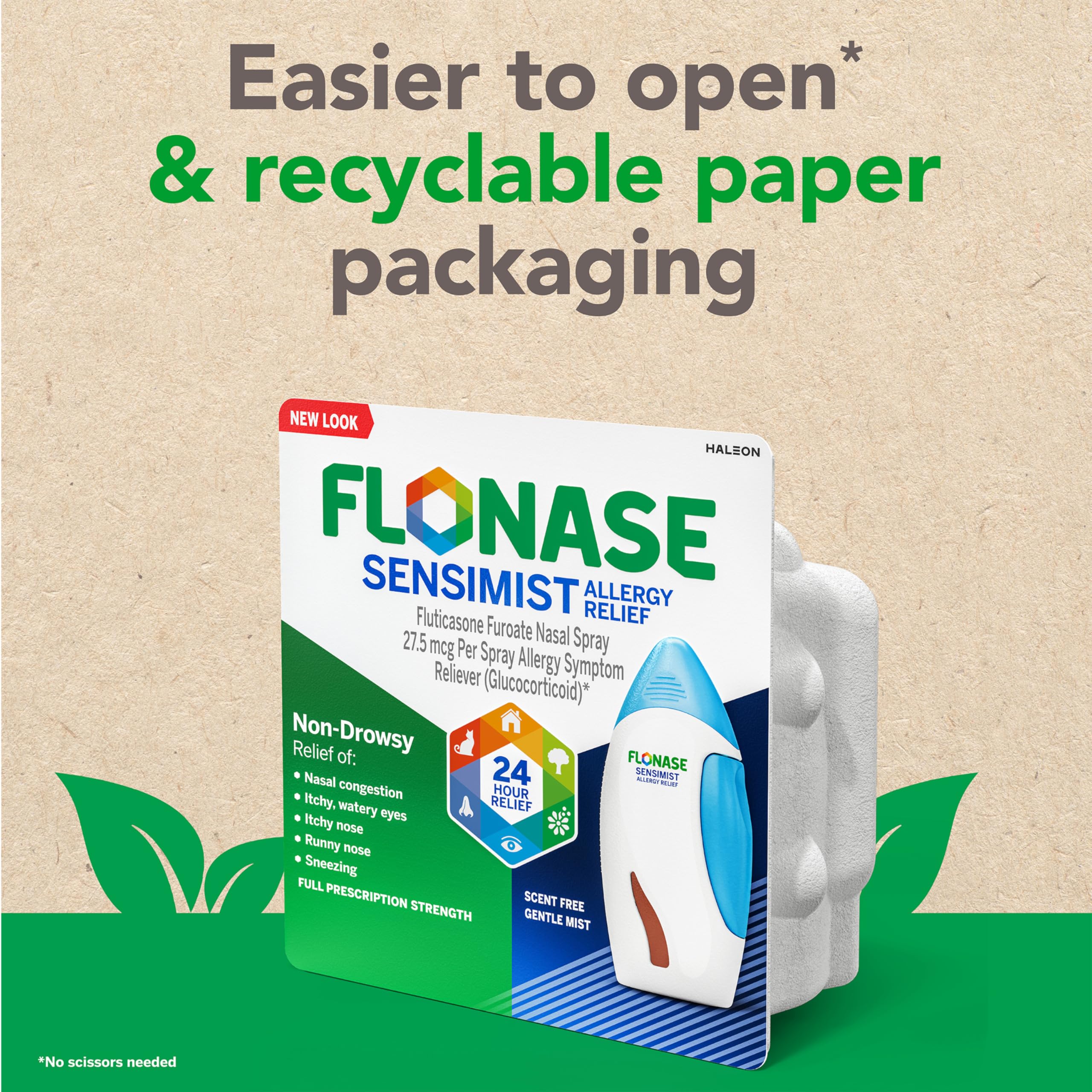 Flonase Sensimist: alivio de congestión nasal alérgica sin efectos sedantes.