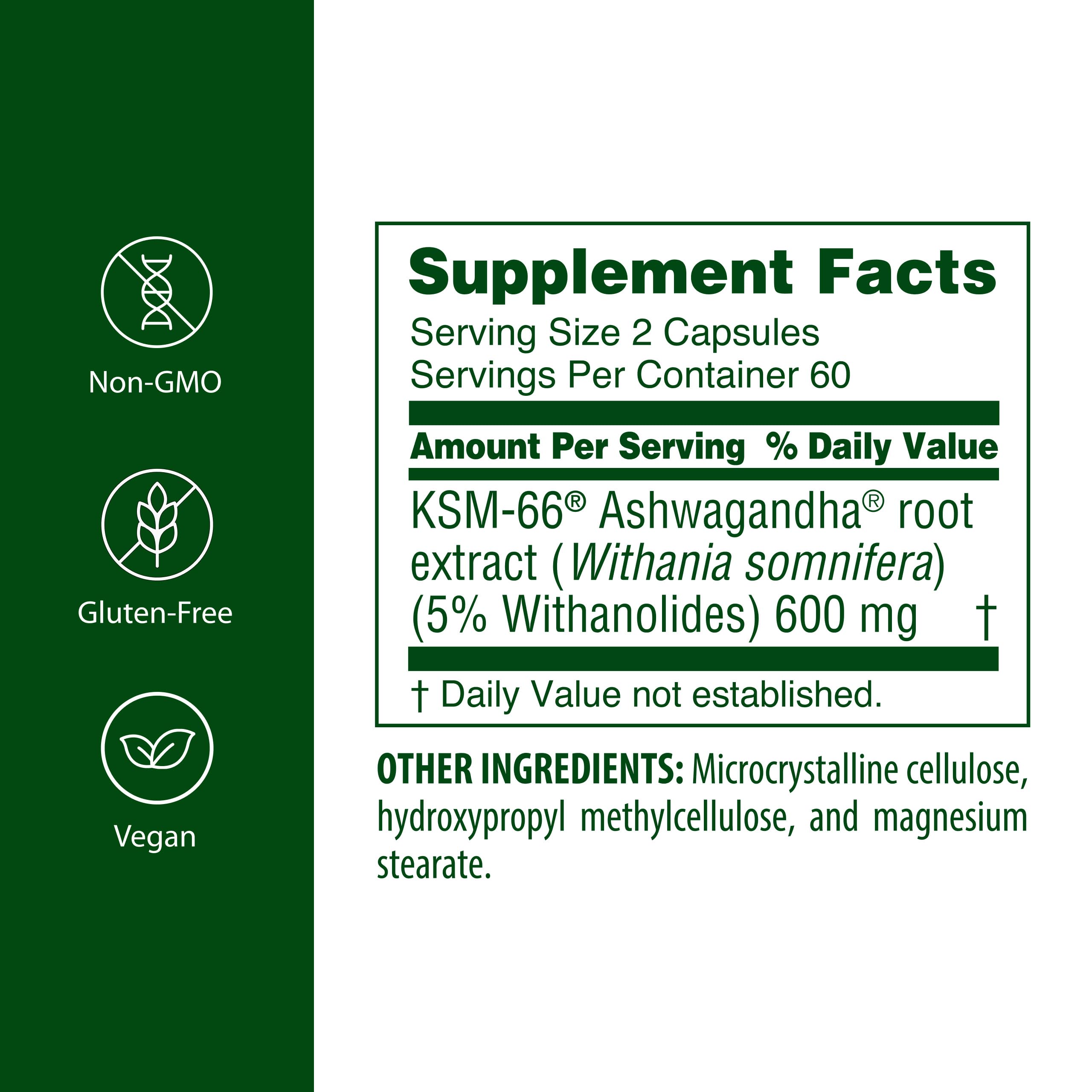 Cápsulas de Flora Ashwagandha con KSM-66 para tranquilidad diaria.