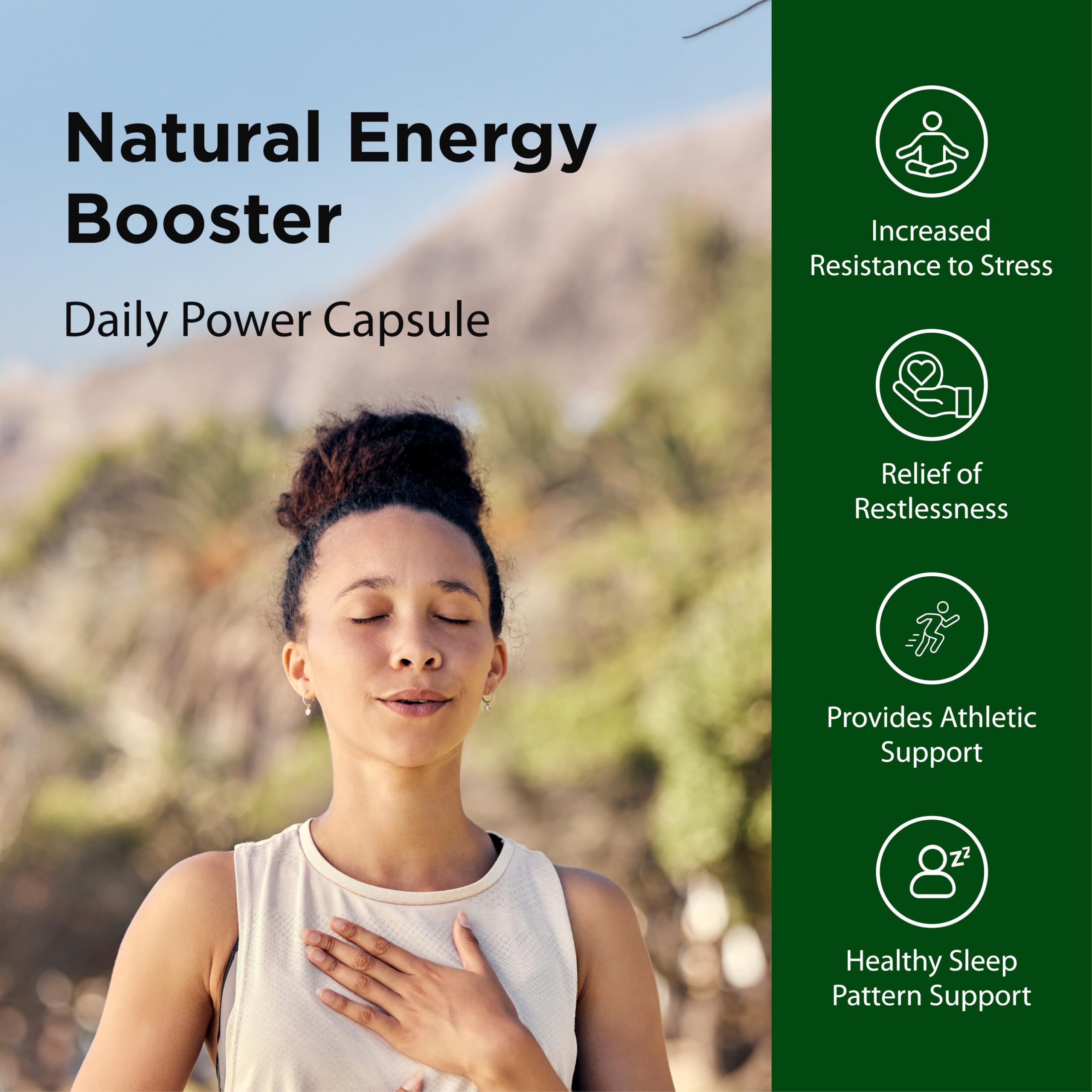 Etiqueta de Flora Ashwagandha que destaca ingredientes naturales.