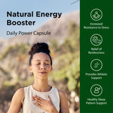 Etiqueta de Flora Ashwagandha que destaca ingredientes naturales.