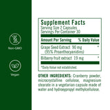 Capsulas veganas Flora Extracto de Uva Plus listas para usar.