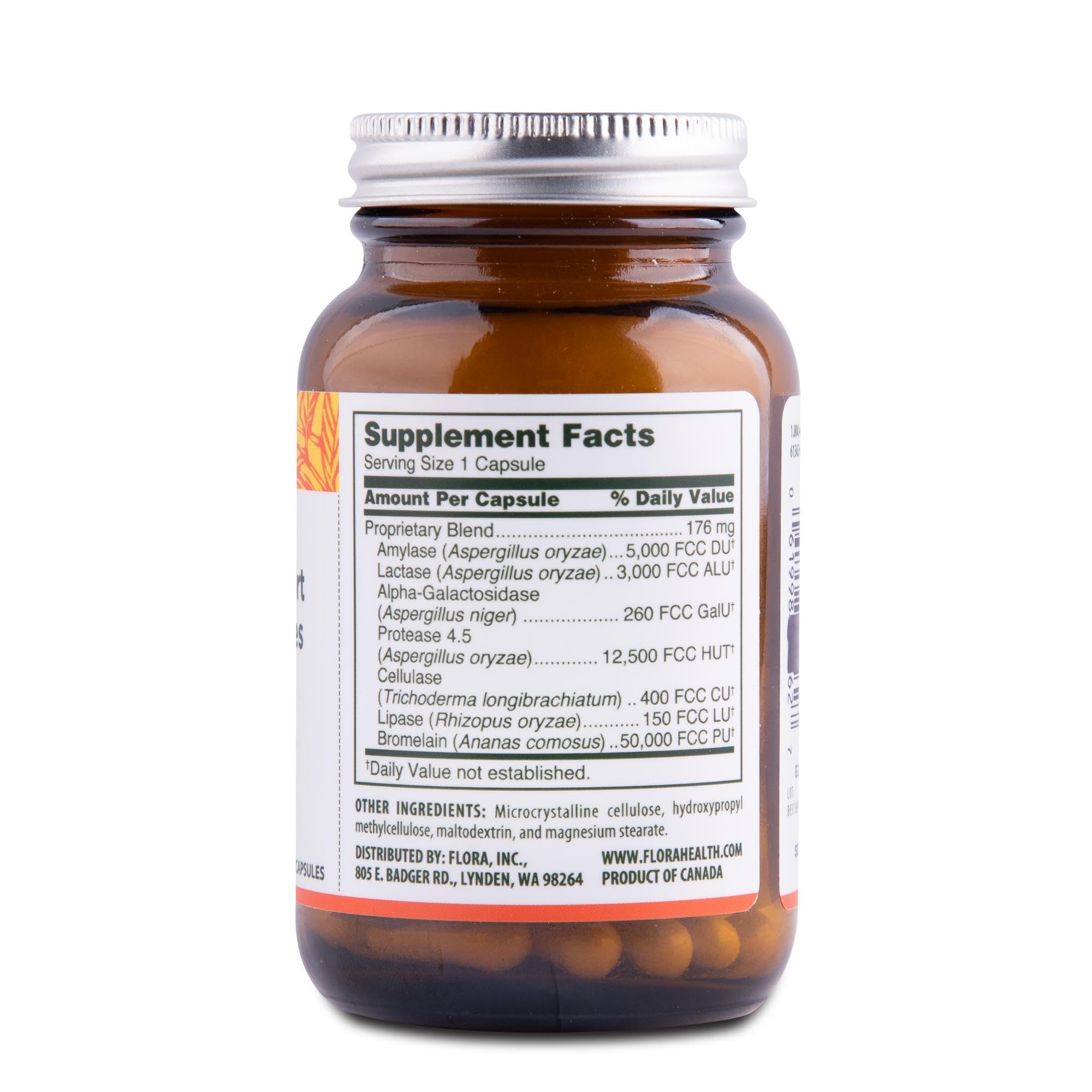 Envase de Flora Enzyme Blend para uso diario fácil de incorporar.