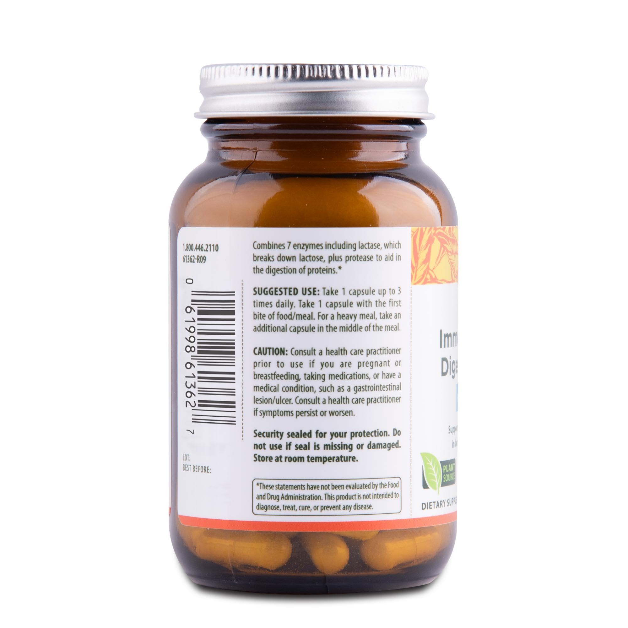Etiqueta de Flora Enzyme Blend con información clara de ingredientes y beneficios.