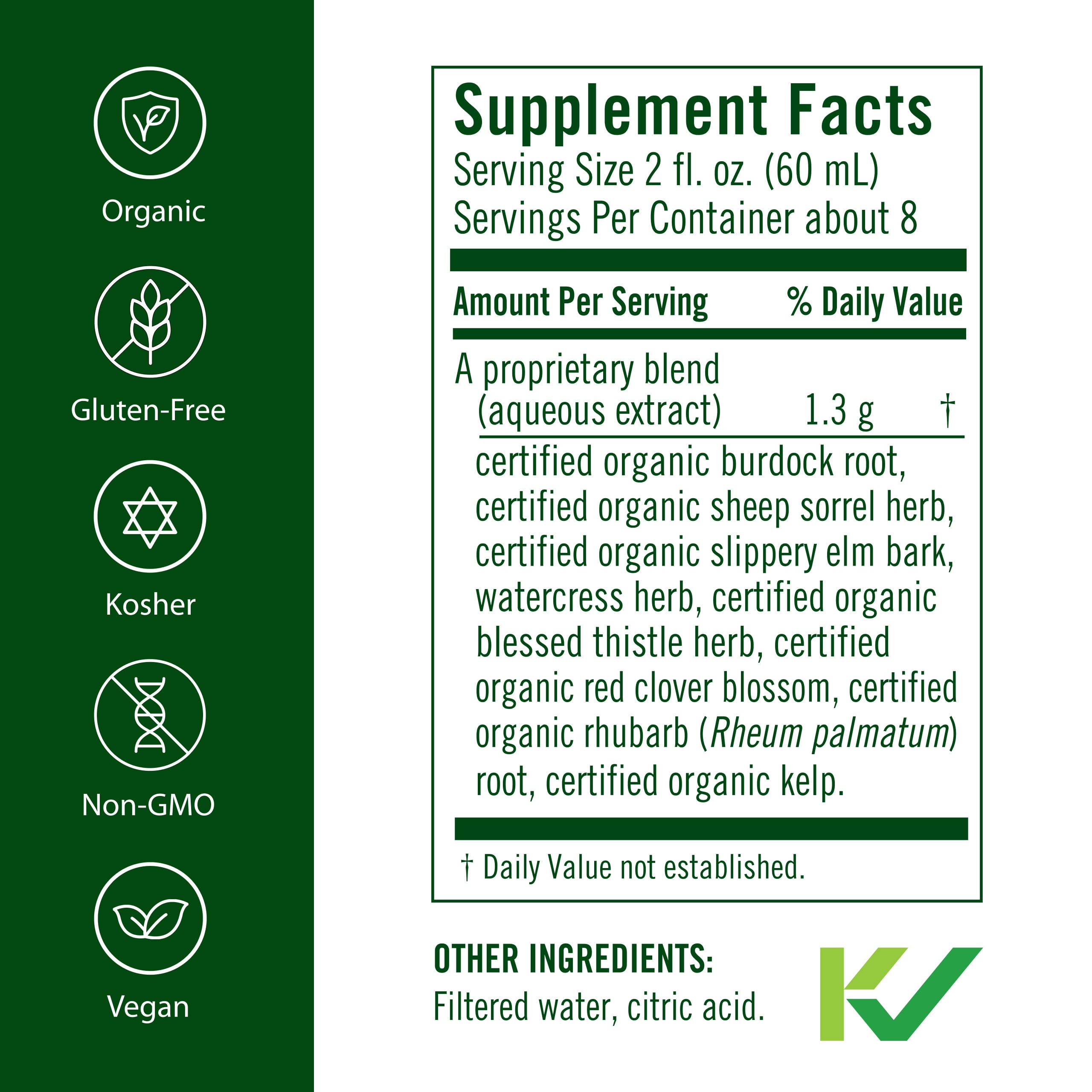 Etiqueta orgánica de Flora Flor Essence para una experiencia natural.