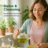 Ingredientes orgánicos de Flora Flor Essence: bardana, olmo resbaladizo y kelp.