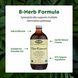 Flora Flor-Essence ingredientes sorrel en etiqueta para equilibrio y vitalidad.