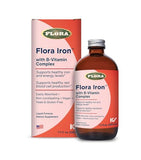 Flora Hierro con complejo de B, en bote de vidrio, opción diaria de suplementación.