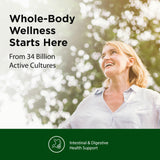 Flora Complete Care Probiotic con seis cepas para equilibrio intestinal.