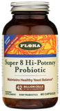 Flora Super 8: botella de cápsulas para apoyar la salud digestiva diaria.