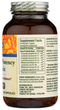 Flora Super 8: etiqueta de la botella muestra cepas y opciones vegetarianas.