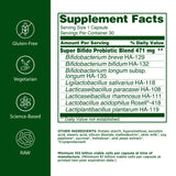 Flora Super Bifido Plus, cápsulas vegetarianas para equilibrio intestinal.
