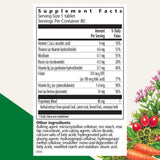 Frasco de Floradix Hierro, tabletas para uso diario sin gluten.