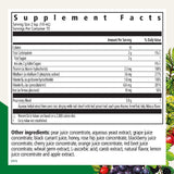 Floradix liquid iron poured into a glass emphasizes convenient daily supplementation.
