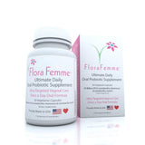 FLORAFEMME Probiotico Oral, botella de capsulas para uso diario