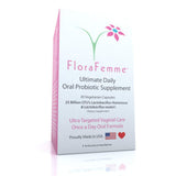 FLORAFEMME Probiotico Oral, etiqueta clara con dosis diaria
