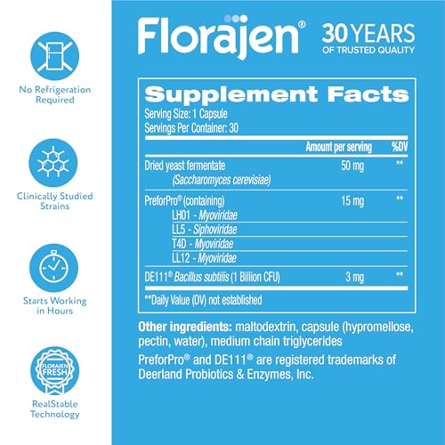 Florajen cápsula: apoyo inmunológico potencial a través de la microbiota