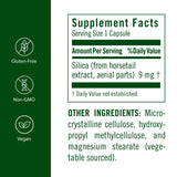 FloraSil cápsulas veganas con extracción suave, mayor biodisponibilidad de sílice