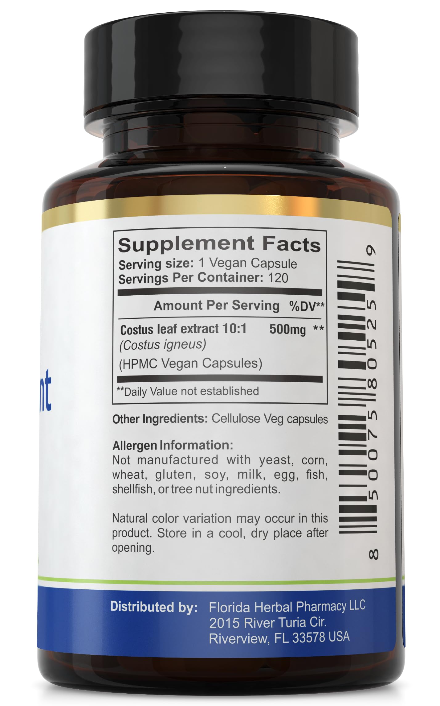 Producto GMP de Florida Herbal Pharmacy para calidad y seguridad